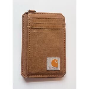 Carhartt Men's Nylon Duck Front Pocket Slim Wallet Water Resistant Card Holder